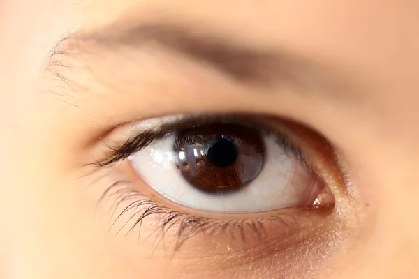 Mänskliga ögat närbild — Stockfoto