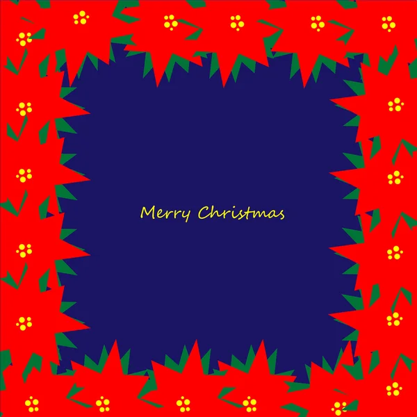 Marco de Navidad brillante en azul — Archivo Imágenes Vectoriales