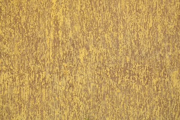 Parede castanha e amarela rebocada — Fotografia de Stock