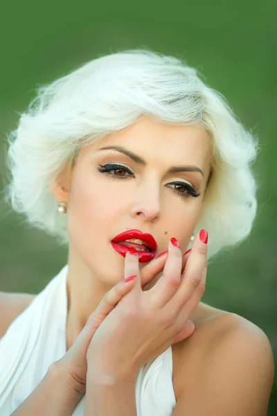 Sensual blonde portrait — Stock Photo, Image