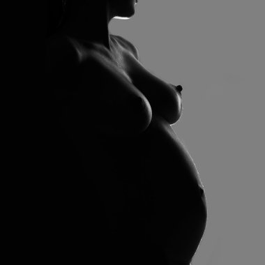 Genç hamile kadın Studio