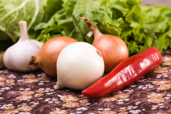 Grupo de verduras maduras — Foto de Stock