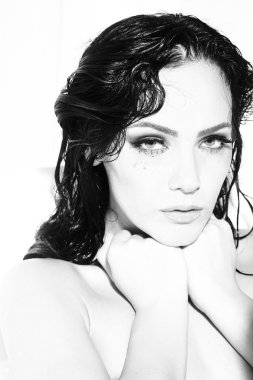 Çıplak kadın portre