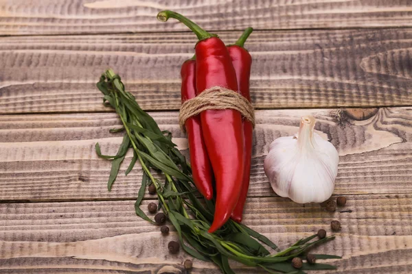 Ingredientes aromáticos con sabor picante — Foto de Stock