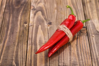 Bunch of peppers cayenne