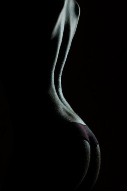 Undressed female back