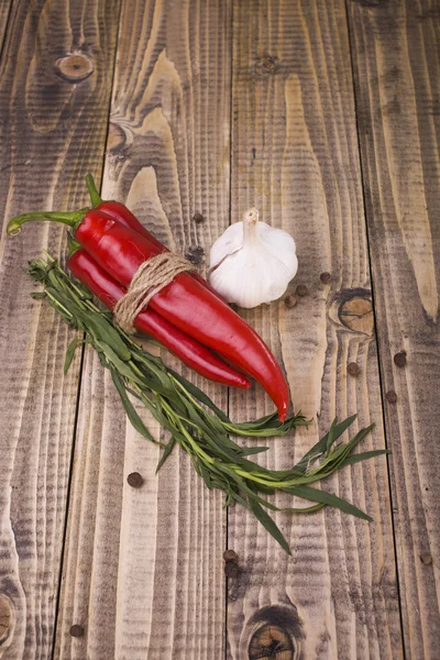 Spicy vegetables condiments — Stock Photo, Image