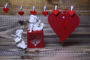 Beautiful valentine holiday composition