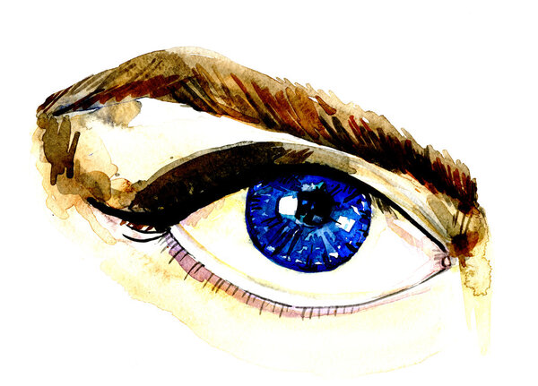 Beautiful female blue eye