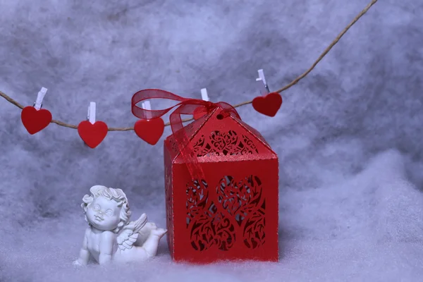Hermosa composición de vacaciones de San Valentín — Foto de Stock