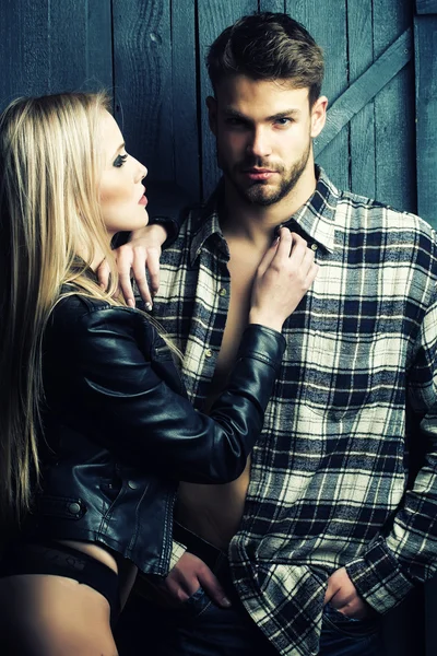 Young stylish couple — Stock Photo, Image