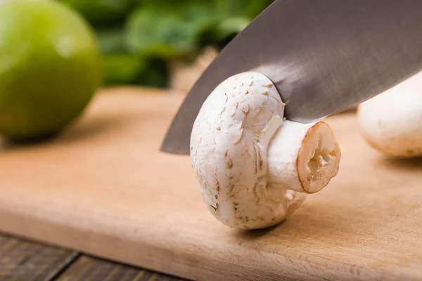 Champiñón cortador de cuchillos — Foto de Stock
