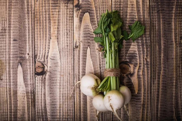 Fresh white turnips — Stock Photo, Image