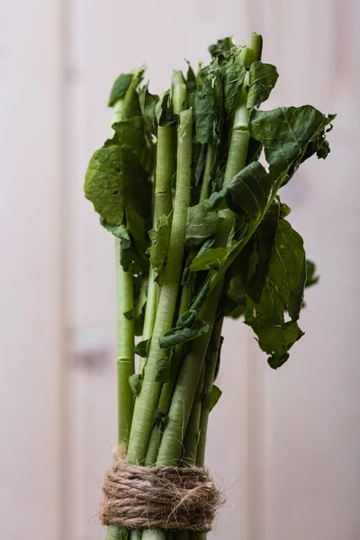 Bunch of turnips tops — Stock Photo, Image