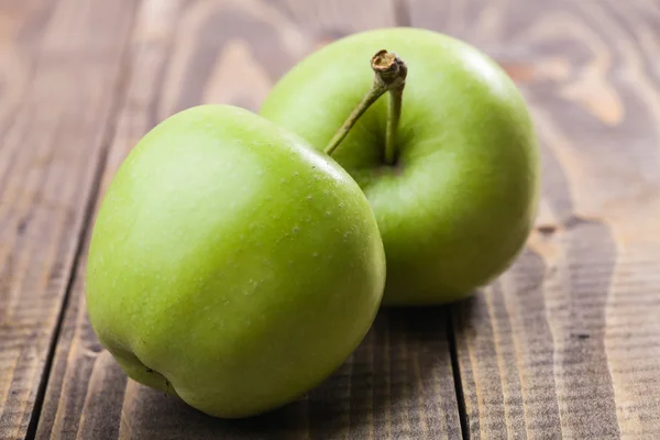 Closeup photo of two apples
