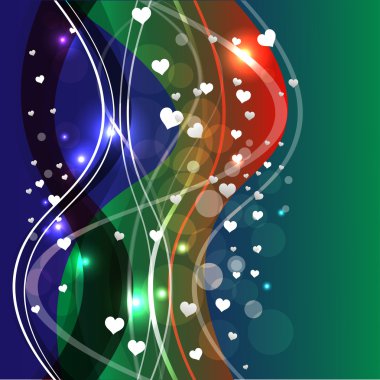 Abstract green blue backdrop