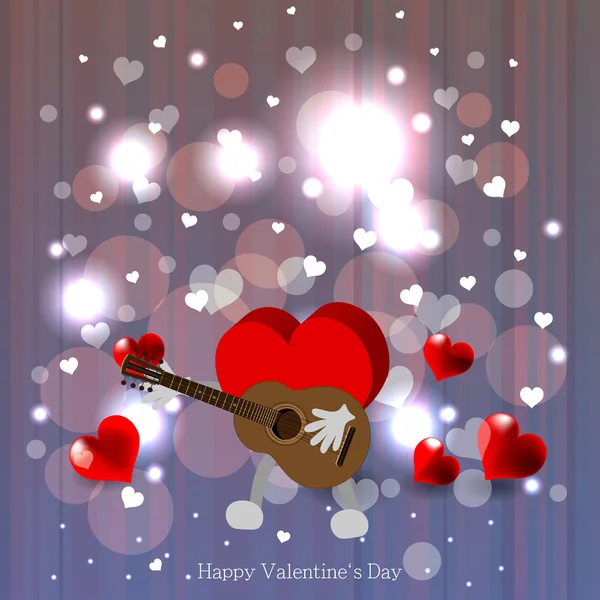 Sparklin Valentine toile de fond — Image vectorielle