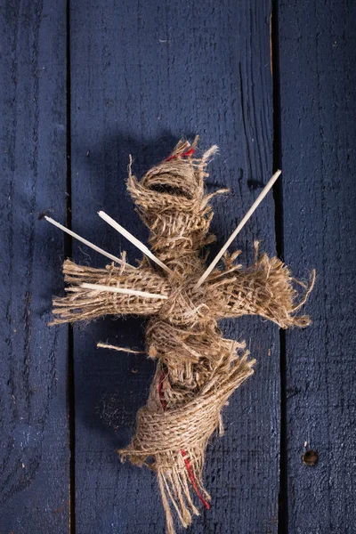 Halloween burlap doll — Stock Photo, Image