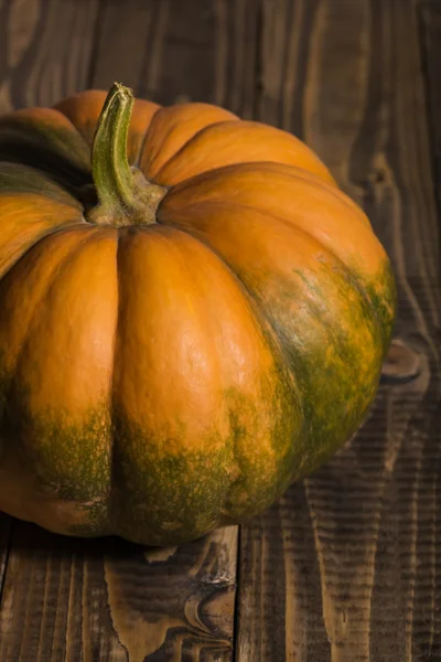 Flat round pumpkin — Stock Photo, Image