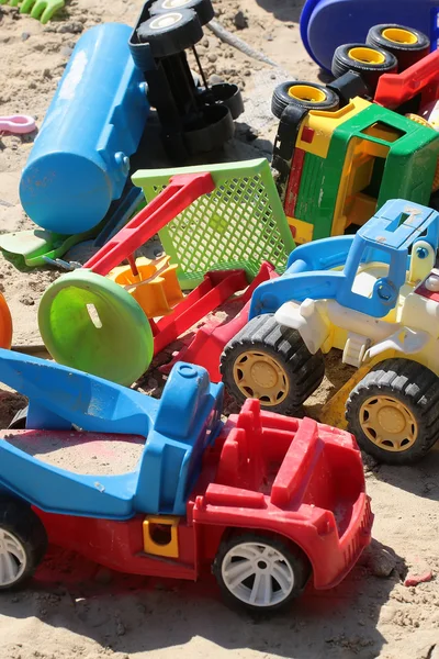 Diverse mooie kinderachtig vecihle speelgoed — Stockfoto