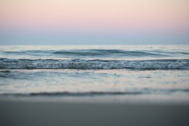 mooie avond zeegezicht 