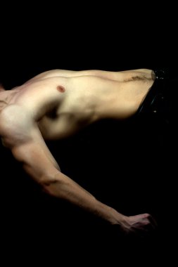 Genç kaslı erkek torso