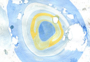 Bulanık nokta tasarım suluboya