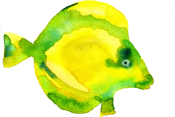Illustration of yellow fish — Stock Photo, Image