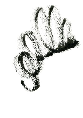 Abstract grungy stiff brush strokes
