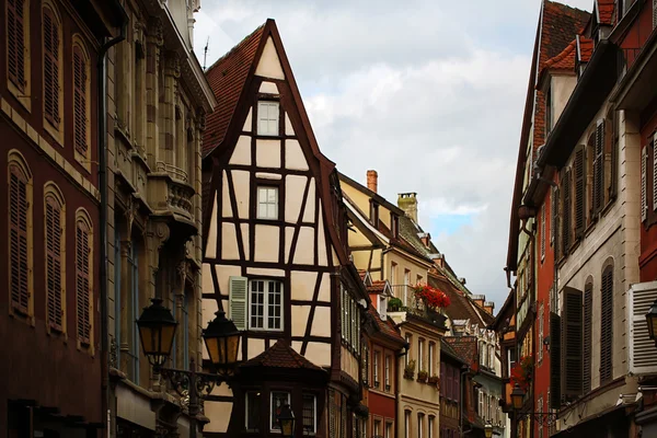 Huse med bindingsværk i Colmar - Stock-foto