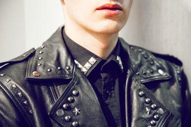 young handsome brutal stylish man