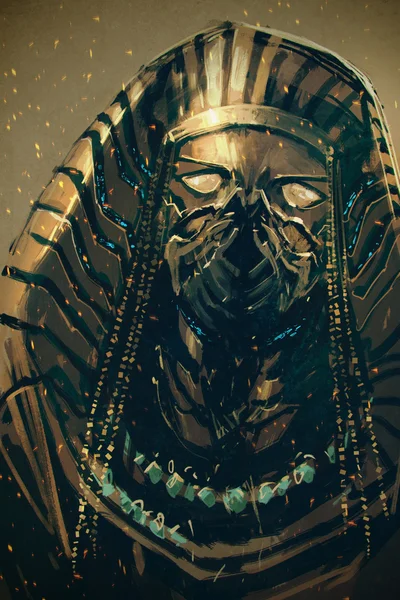 Фараон Єгипту, концепція "sci-fi" — стокове фото