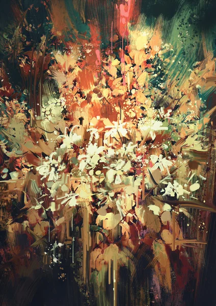 Abstrato flor pintura digital — Fotografia de Stock