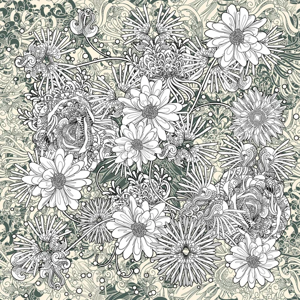 Flowers seamless pattern,floral — Stock Photo, Image