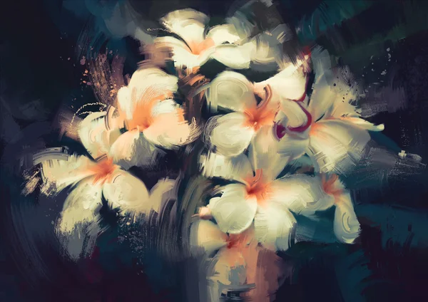Gyönyörű fehér virágok — Stock Fotó