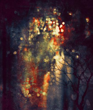 Bokeh soyut dijital resim