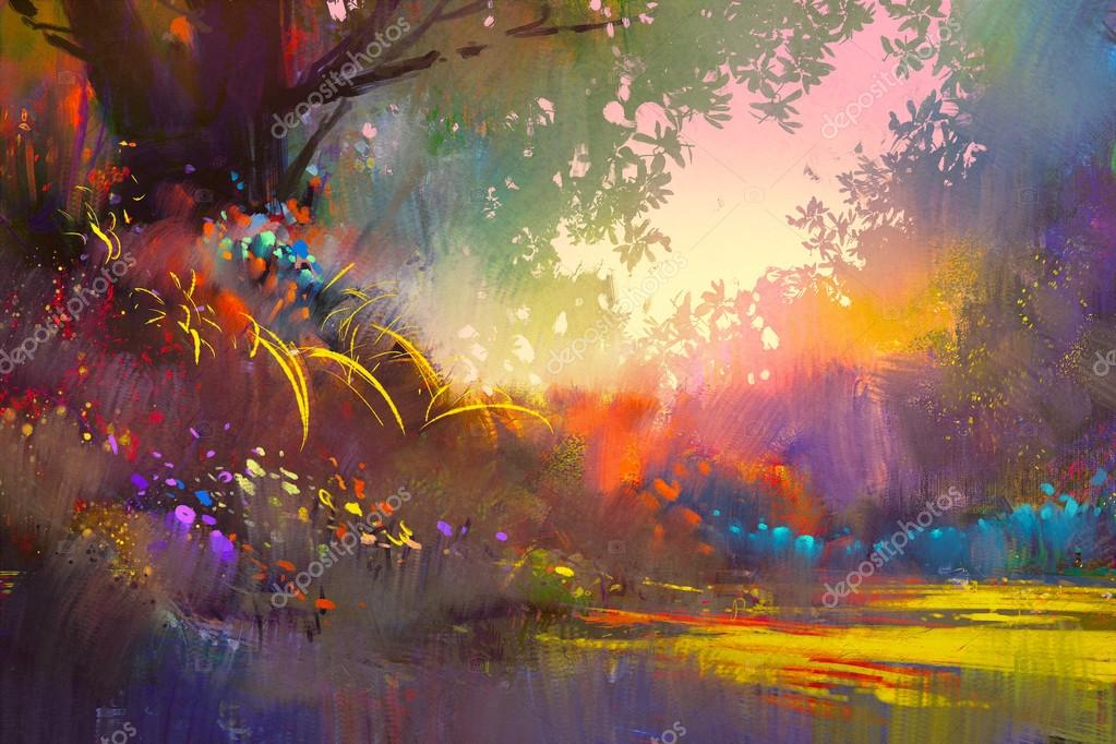Colourful landscape
