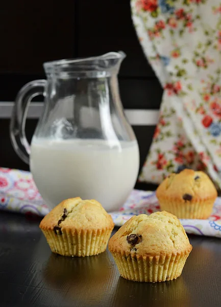 Muffins de chocolate con leche —  Fotos de Stock