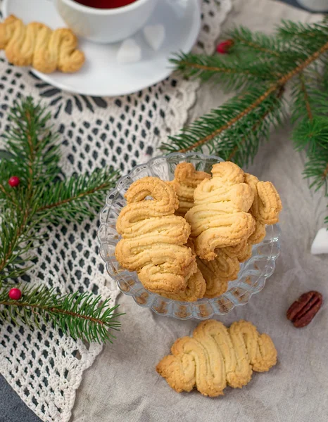 Німецька Різдвяне печиво бризкати — стокове фото