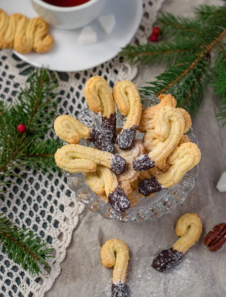 Biscuiți de Crăciun germani Spritz — Fotografie, imagine de stoc