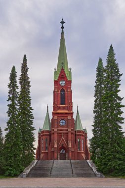 Yazın Mikkeli Katedrali 'nde insanlar olmadan.