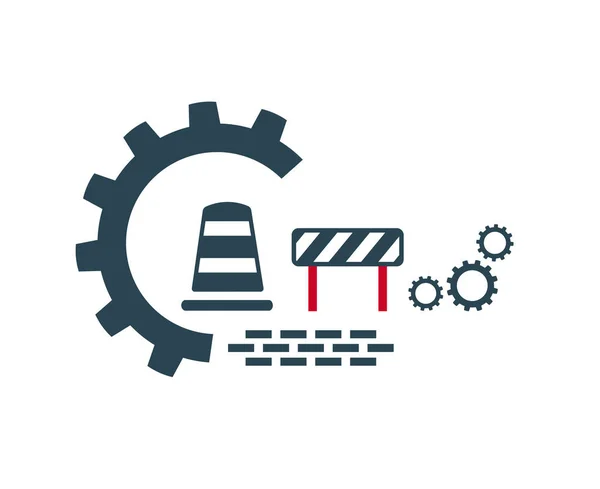 Iconos Vectoriales Logotipo Para Trabajos Reparación Instalación Construcción — Vector de stock