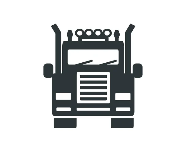 ロゴのベクトルイラスト トラックアイコン — ストックベクタ