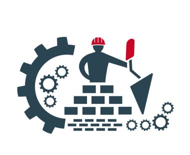 Vektör illüstrasyon, logo, inşaat, sanayi.