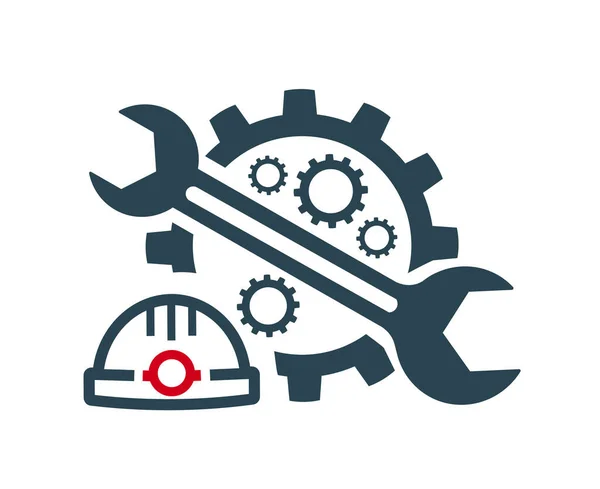 Ilustración Vectorial Logotipo Construcción Industria — Vector de stock