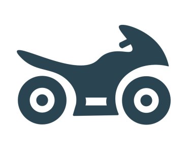 Vektör illüstrasyonu, ikon, logo, motosiklet, scooter. izole. 