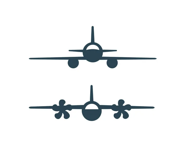 Vektör Çizimi Logo Uçak Ikonu Havacılık — Stok Vektör