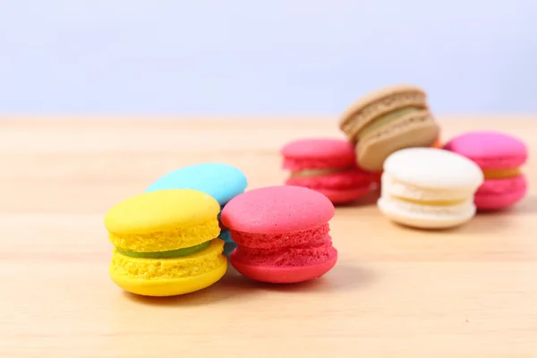 Colorful cookie on a wooden — Stock Photo, Image