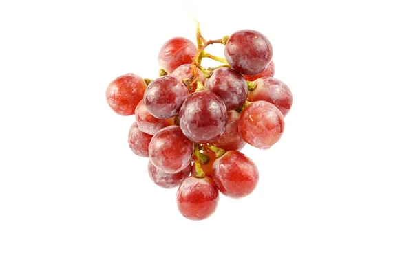 在白色背景上的新鲜葡萄 — 图库照片
