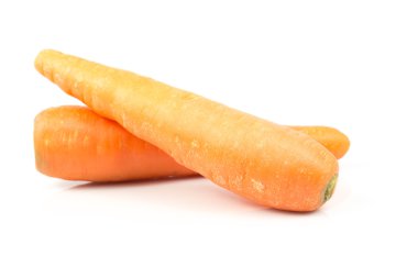 beyaz üzerine taze havuç